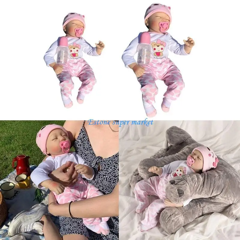 

090b 16/21in милая кукольная одежда глаза закрыто кукла белая кожа кукла кукла