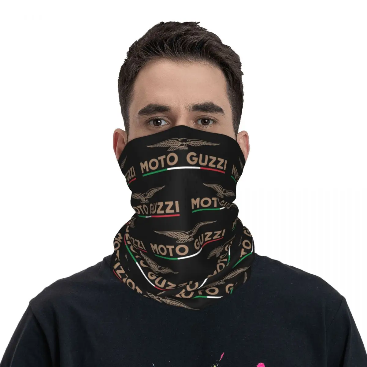 Race Moto Guzzi Eagle Motorcycle Motor Cross Wrap Scarf Merch Neck Cover Bandana Cool Fishing Headwear Unisex Breathable