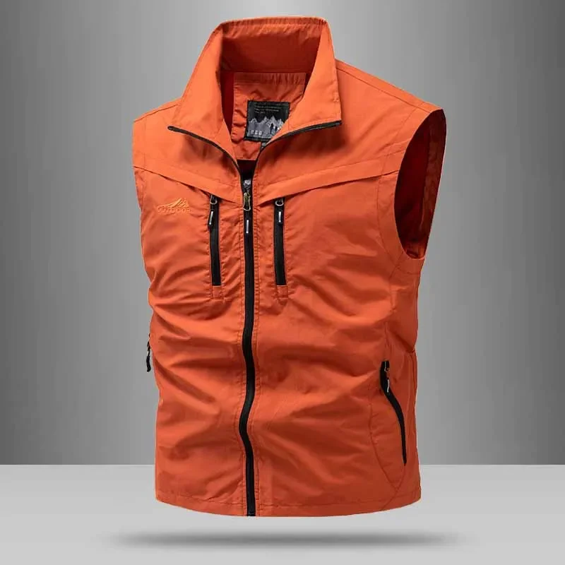 

Men's Loose Thin Vest Spring Autumn Summer Outdoor Wear Cross-Border Multi-Pocket Breathable Lightweight Jacket