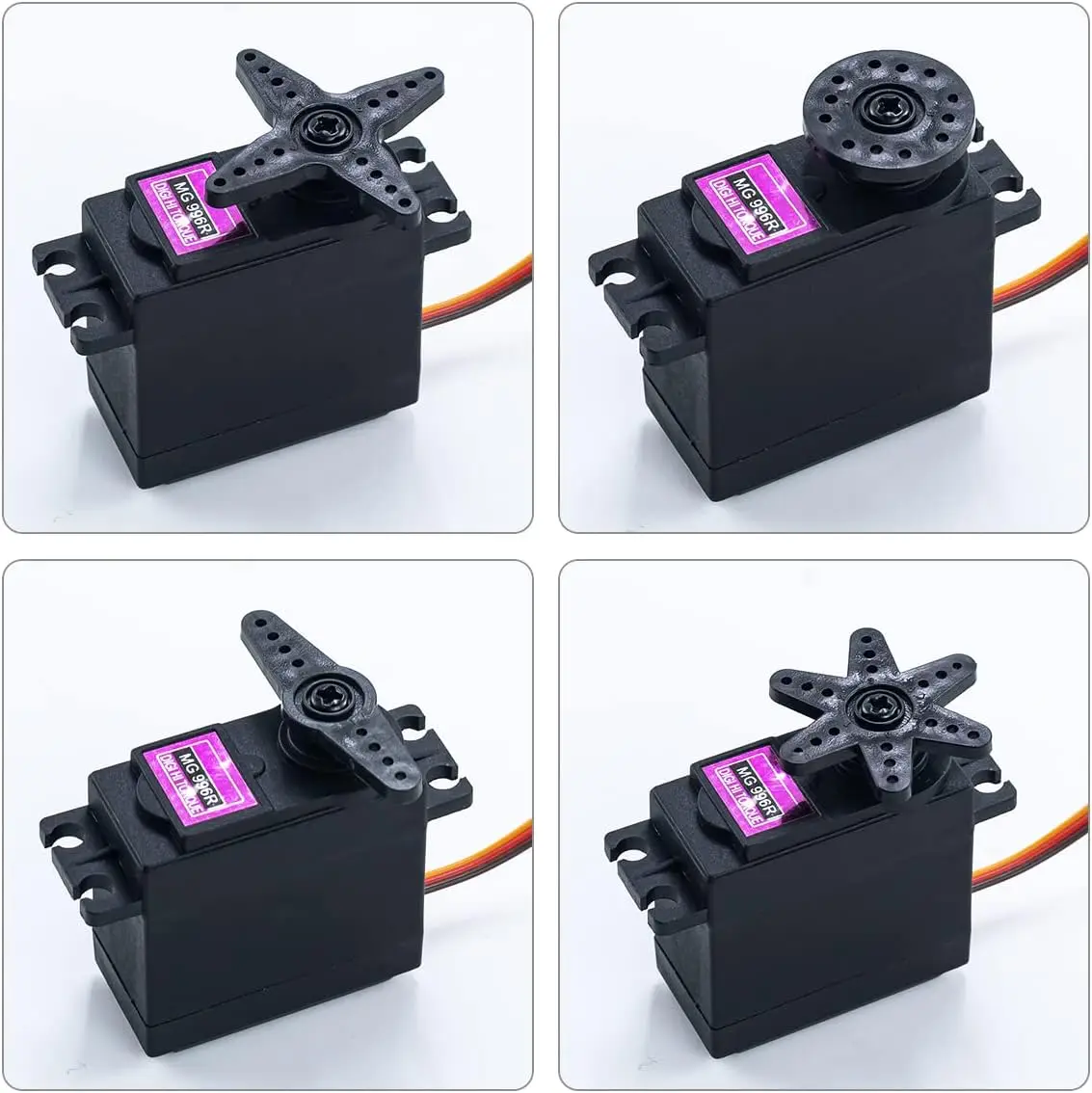 4 pezzi 13 kg MG996R 55g Servomotori RC digitali 15 kg Servo ingranaggi in metallo a coppia elevata per elicottero barca robot auto RC