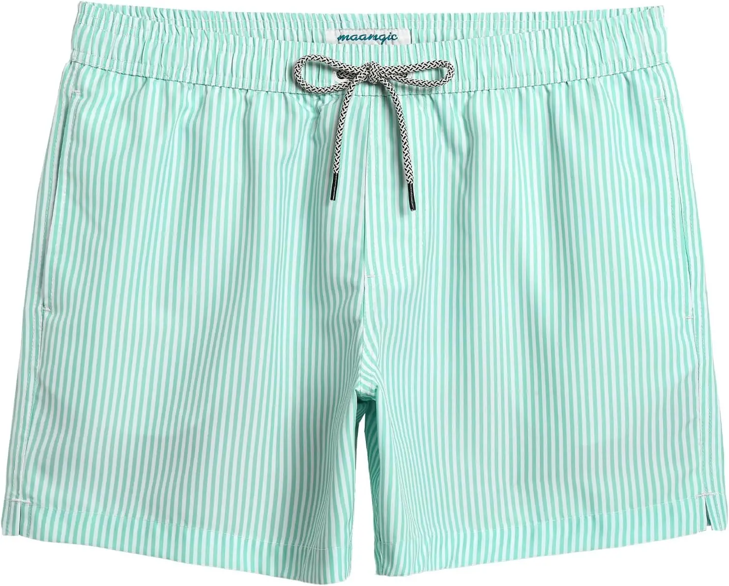 

Summer Men's Outdoor Beach Shorts Stripe Graphic Simple Design Daily Casual Short Pant Loose Quick Drying Fashionable Swim Trunk