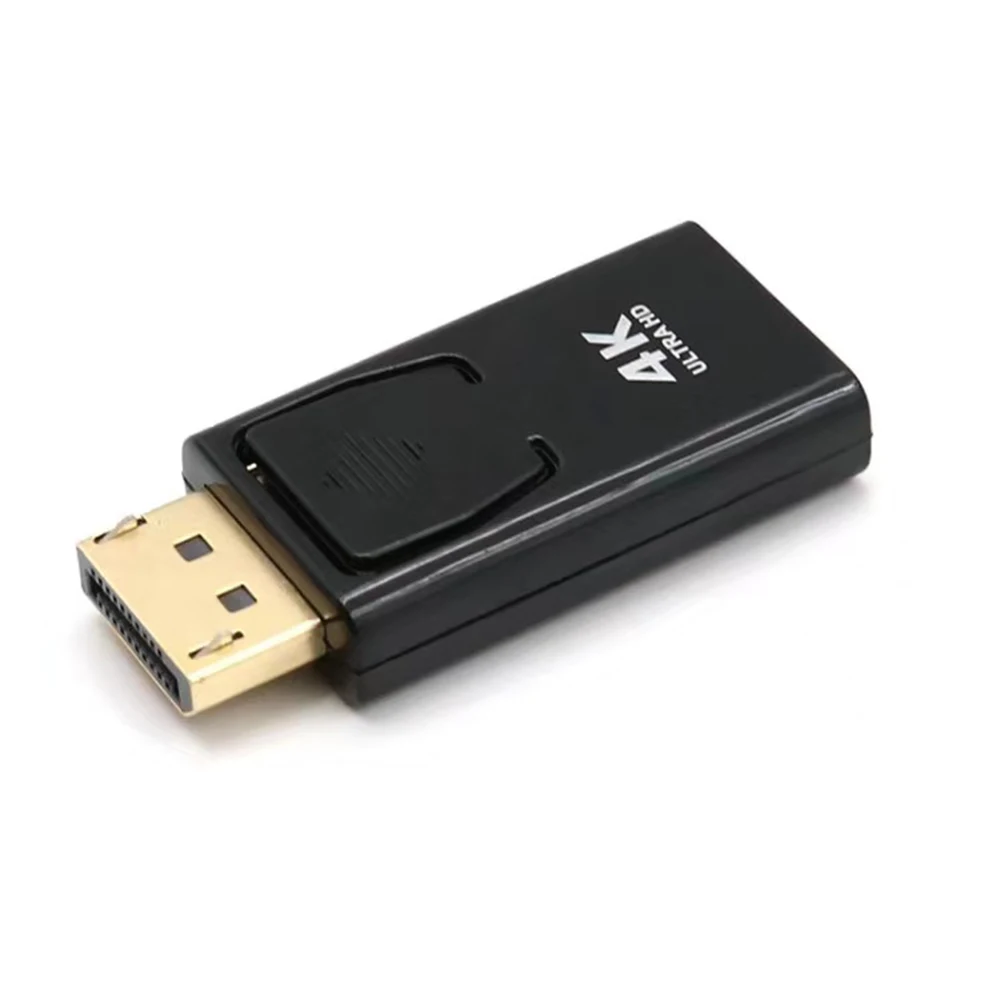 4K 1080P ديسبلايبورت إلى HDMI-متوافق مع محول DP ذكر إلى أنثى HDMI-متوافق مع محول الصوت والفيديو للكمبيوتر TV المحمول