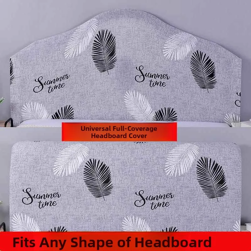 

Универсальный чехол для изголовья кровати, пылезащитный, эластичный, кожаный, полукруглый, мягкий, свободного кроя, в европейском стиле, хлопковый защитный чехол