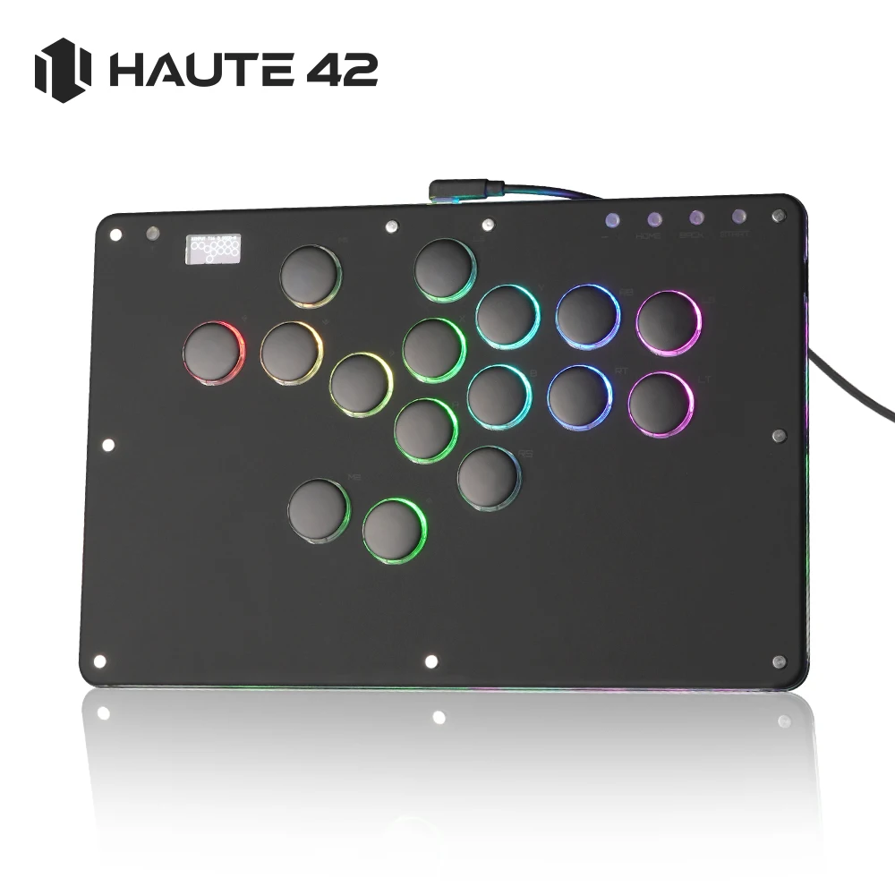 

Haute42 Arcade Joystick Hitbox Leverless Arcade Controller For PC/ PS4/PS5 Hitbox fightstick Leverless Arcade Stick Controller