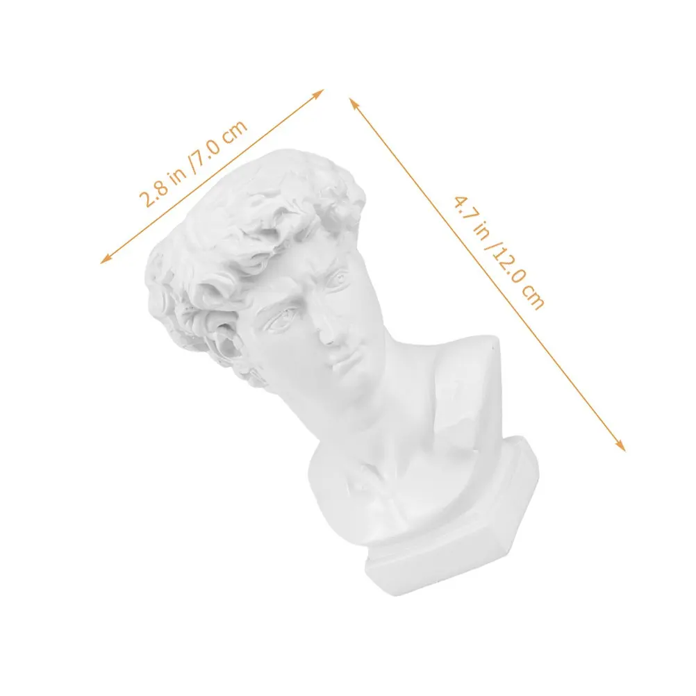 Resin Statue Pencil Holder Classical Art Desk Decor Flower Vase Makeup Brush Stand for Home Office Garden