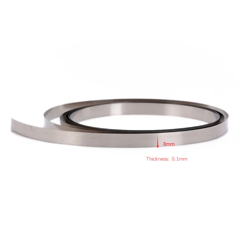 8mm X 0.1/0.12/0.15mm 2M Pure Nickel Strip Tape For Li 18650 Battery Spot Welding Compatible For Spot Welder Machine