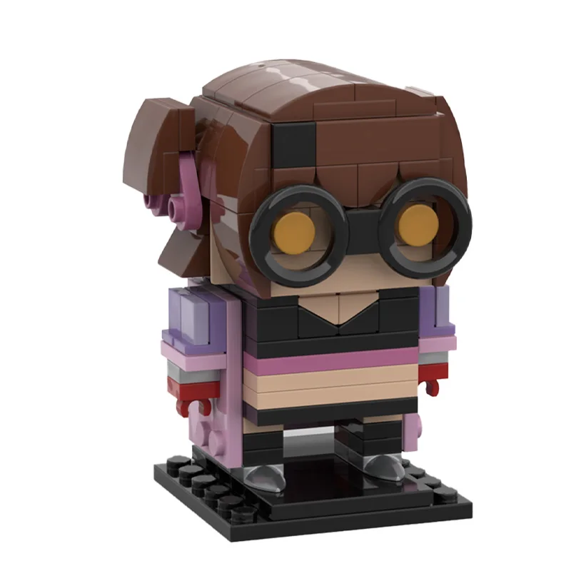 

165 деталей, модель Brickheadz с каштановыми волосами, лучшие идеи подарков на день рождения, строительный блок для детей и творческая развивающая игрушка на день рождения