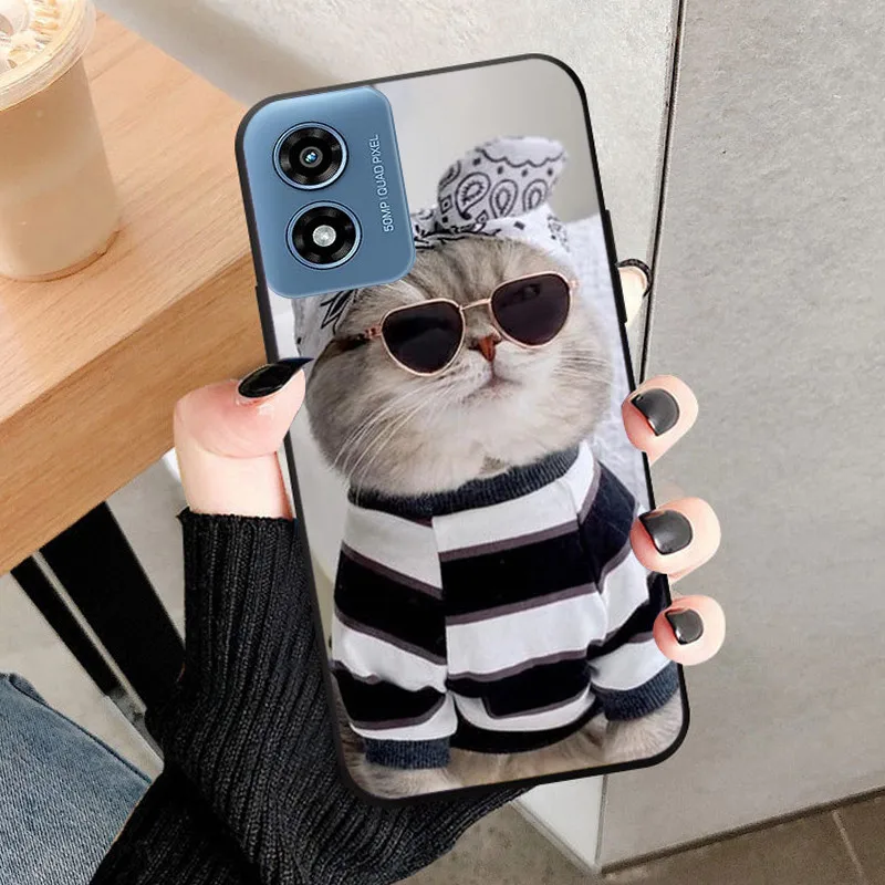 For Motorola Moto G Play 2024 Case Soft Silicone Cool Wolf Shockproof Cover for Motorola Moto G Play Gen 3 TPU Coque Lion Fundas