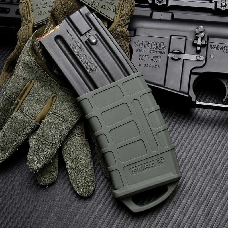 M4 M16 AR15 Fast Magazine Holster Rubber Case 5.56 Anti-slip Protective Sleeve Cover Airsoft Gun Cartridge Hunting Gear PMAG