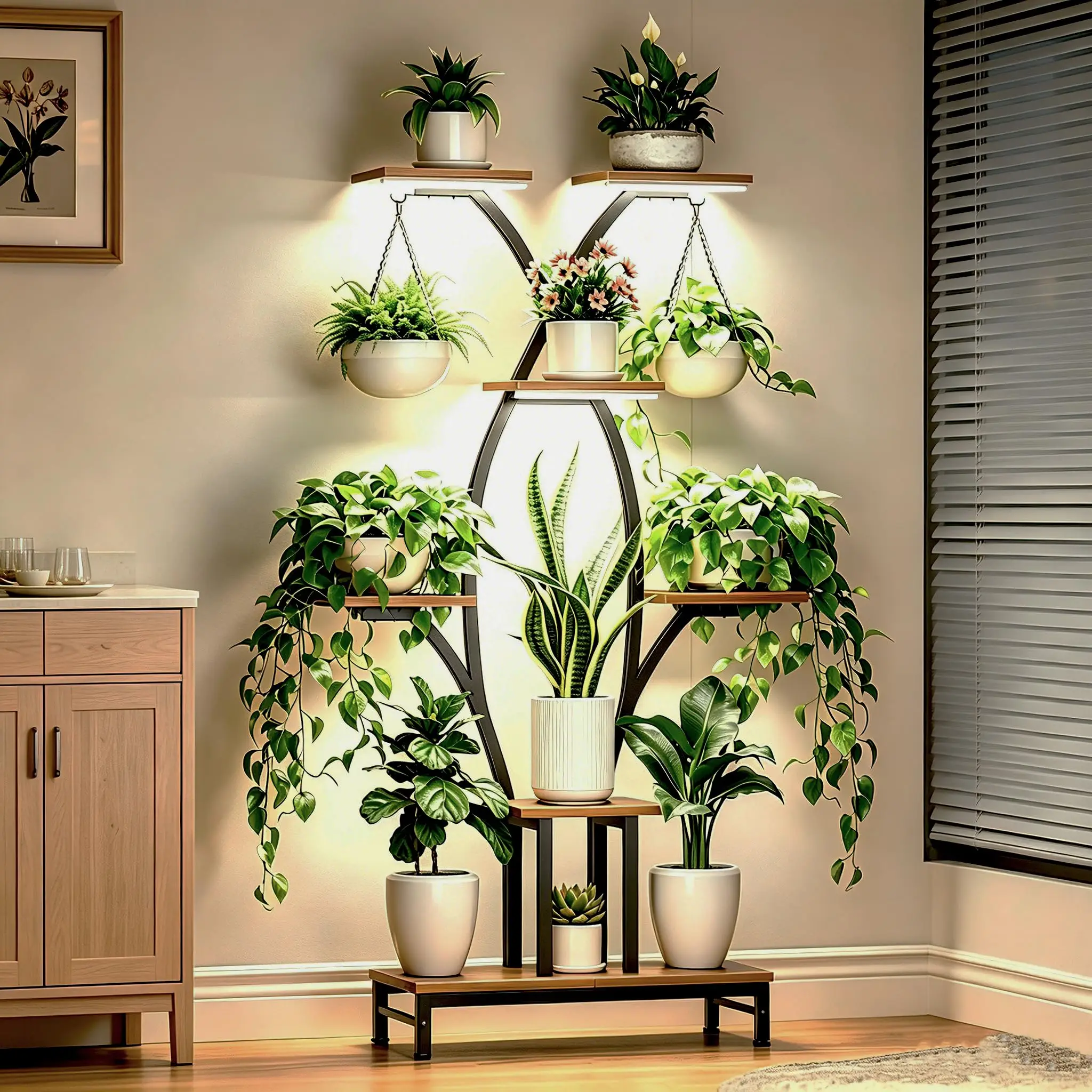 Plant Stand Indoor with Grow Lights - 63