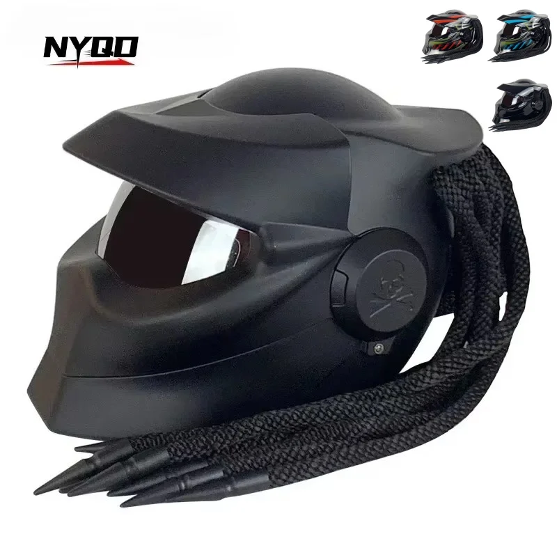 Electric Vehicles Motorcycles Off-road Driving All-weather Universal Men's and Women'sHelmetsPersonalized andCoolFullFaceHelmets