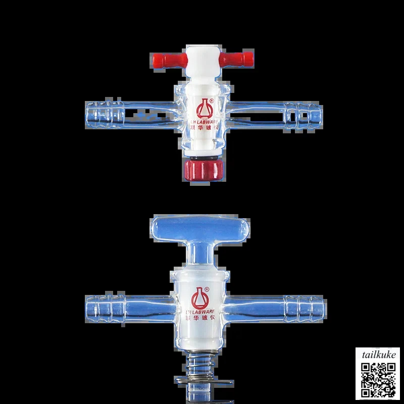 High Vacuum Two-Way Gas , PTFE Glass Joint Valve Piston LH-285-S