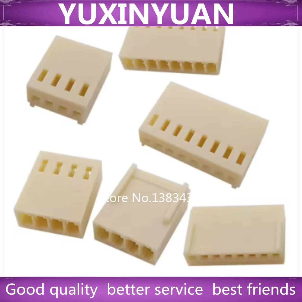 

100 комплектов разъемов KF2510, шаг 2,54 мм, 2/3/4/5/6/7/8/9/10/11/12P, прямоугольный штыревой разъем + корпус + обжимной