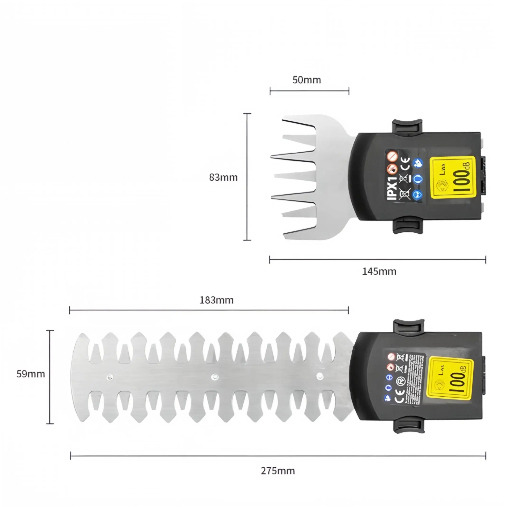 2-in-1 draadloze elektrische heggenschaar en grasmaaier Oplaadbaar handgereedschap voor struiken, wieden, snoeien en gazonverzorging