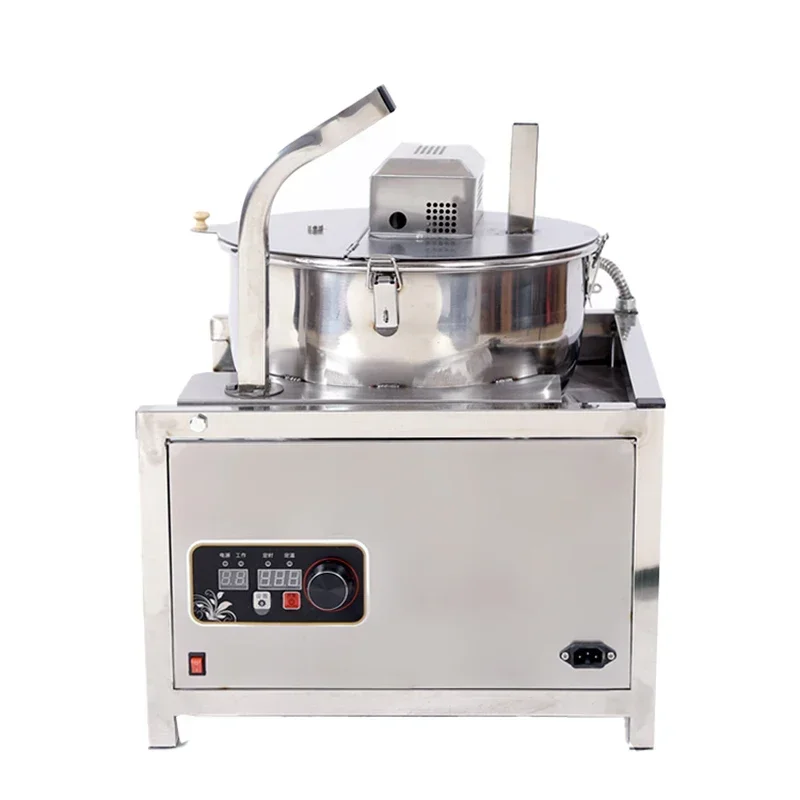 Popcorn Machine-5000W 220V Automatic Gas Popcorn Machine Electric Hot Air Corn Machine