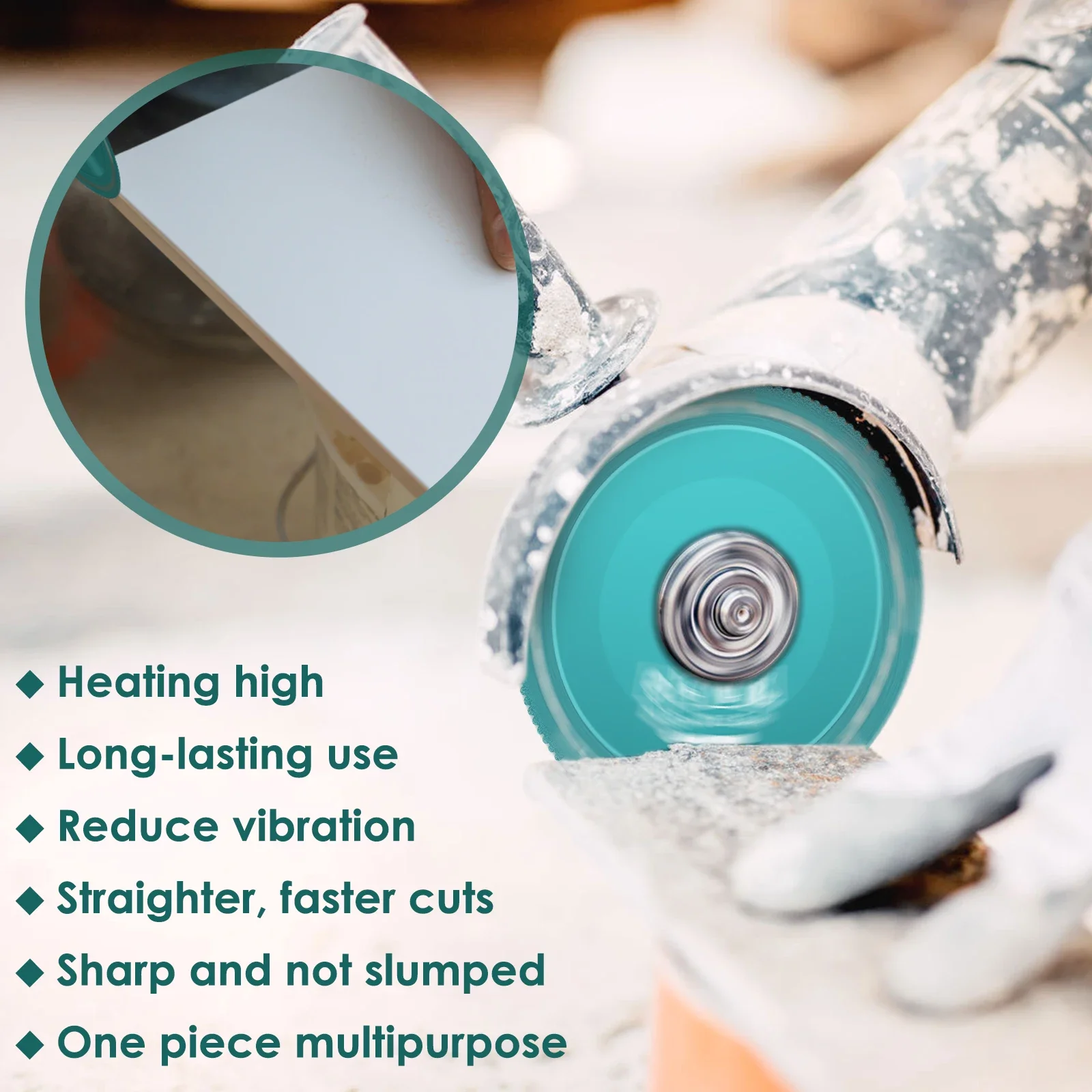 8 قطعة قرص غير قابل للتدمير من الفولاذ المنغنيز لطاحونة الزوايا شفرة قاطعة متعددة الوظائف غير قابلة للتدمير قوية غير قابلة للتدمير