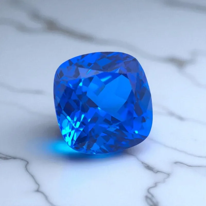 

Lab Grown Cobalt Spinel Blue Demon Color Square Cushion Shape VVS1 Gemstone Beads For Jewelry Making Selectable AGL Certificate