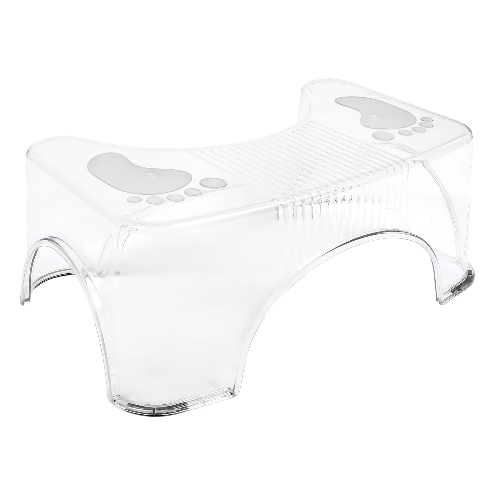 

Transparent Step For Bathroom Nonslip Footstool Toilet Squat Stool Adult Home Use Clear Plastic Poop Stool Bathroom