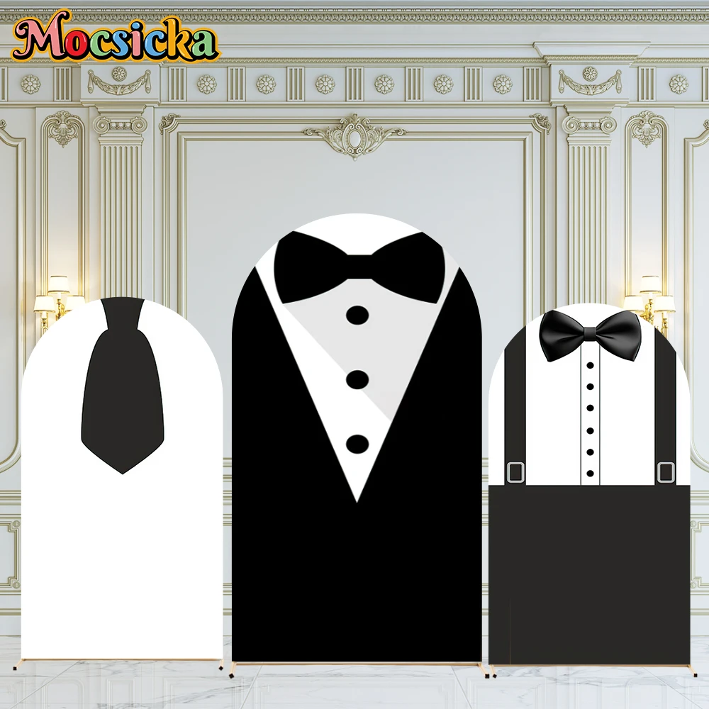 Mocsicka استحمام الطفل الديكور الطفل بوس خلفية أنيقة أسود أبيض عيد ميلاد ديكور حفلة الدعامة صورة خلفية الاستوديو