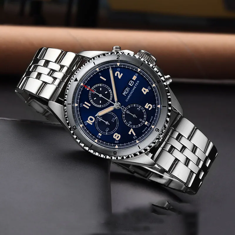Solid Stainless Steel Watch Strap Men's for Breitling Avengers Super Challenger Aviation Mechanical Timing 20 22mm 24mm