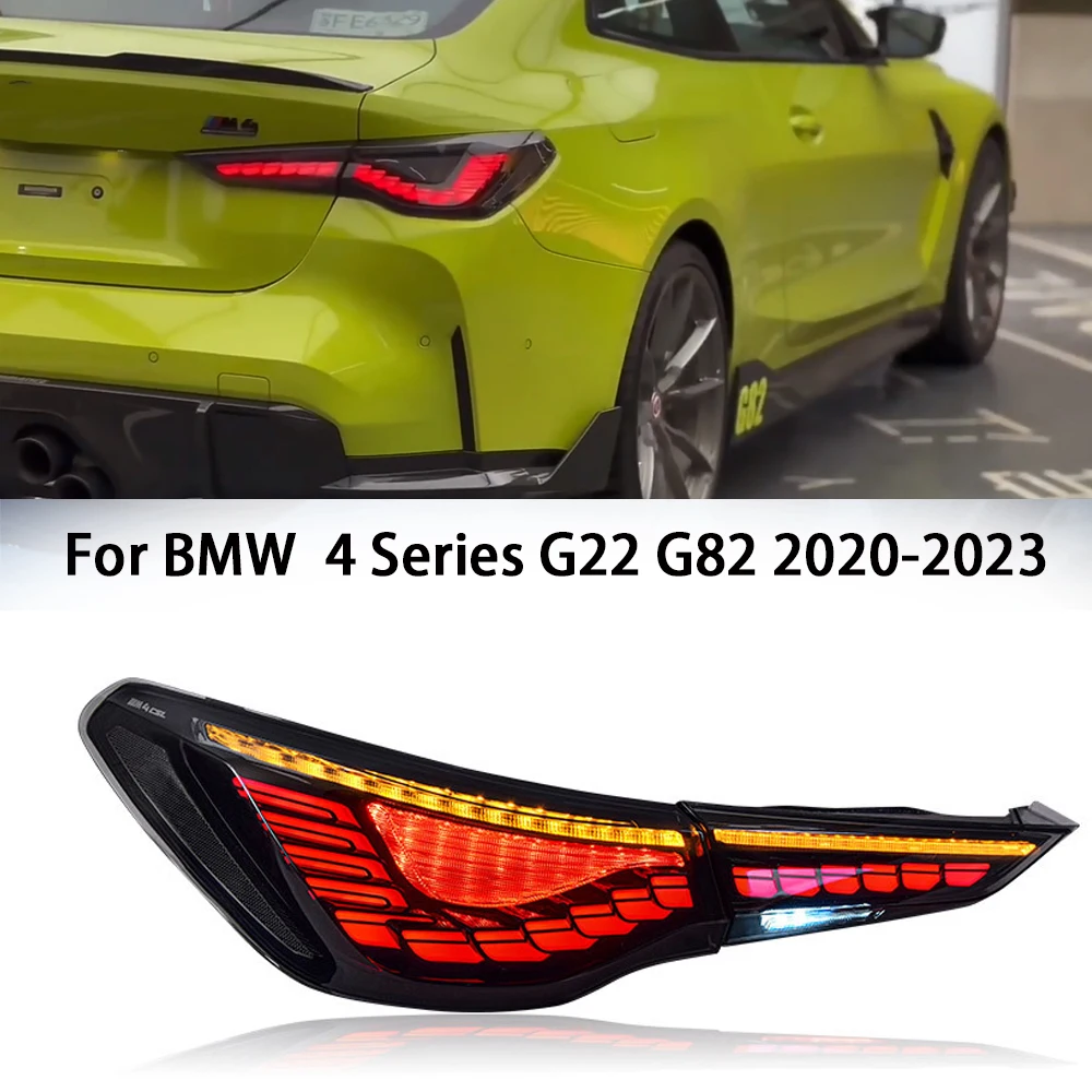 Taillight Assembly For BMW 4 Series G22 G23 G26 G82 M4 GTS Type Taillights 2020-2021-2023 Rear Lamp LED Signal Parking Lights