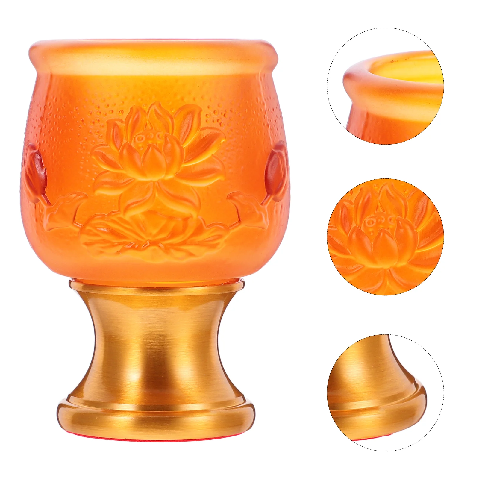 Glass Goblet Goblets Medieval Cup Tea Miniature Chalice Ritual Water Glazed Alloy Vintage Temple Holder