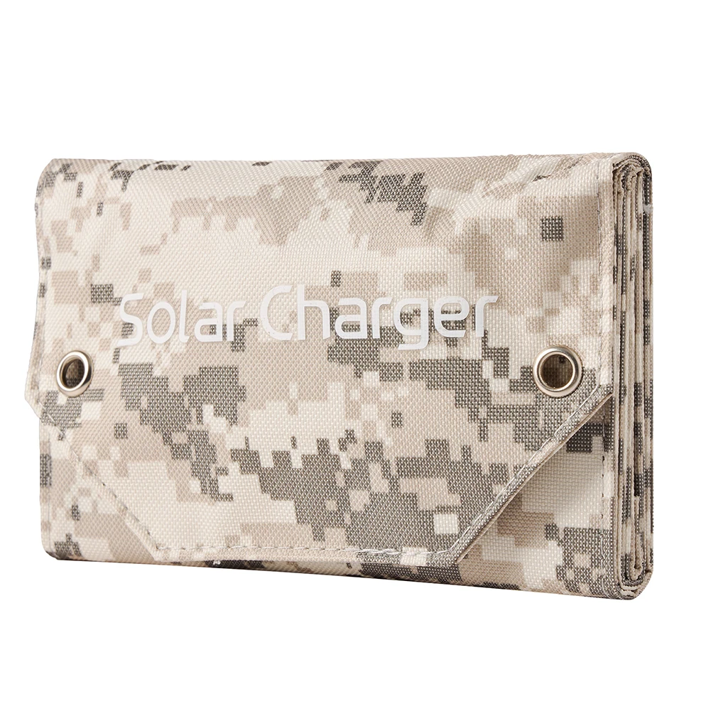 شاحن بطارية محمول USB كفاءة تحويل عالية 10 وات 5 فولت لوحة طاقة شمسية قابلة للطي شاحن شمسي محمول للهاتف الخليوي