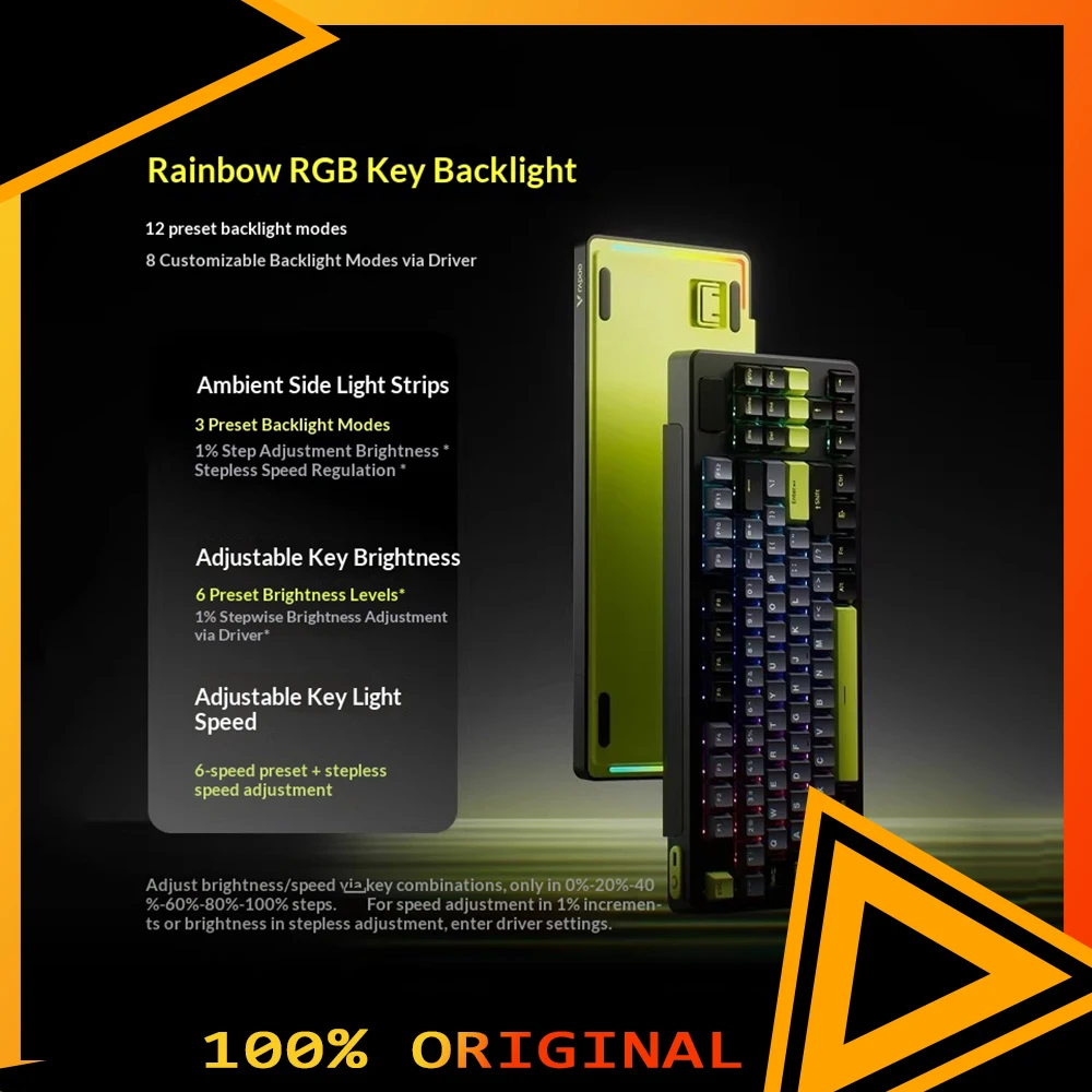 Rapoo V700DIY-87 Mechanical Keyboard Three Modes 1KHz Long Battery Life Low Delay RGB Keyboard Gasket Hot Swap Pc Accessories
