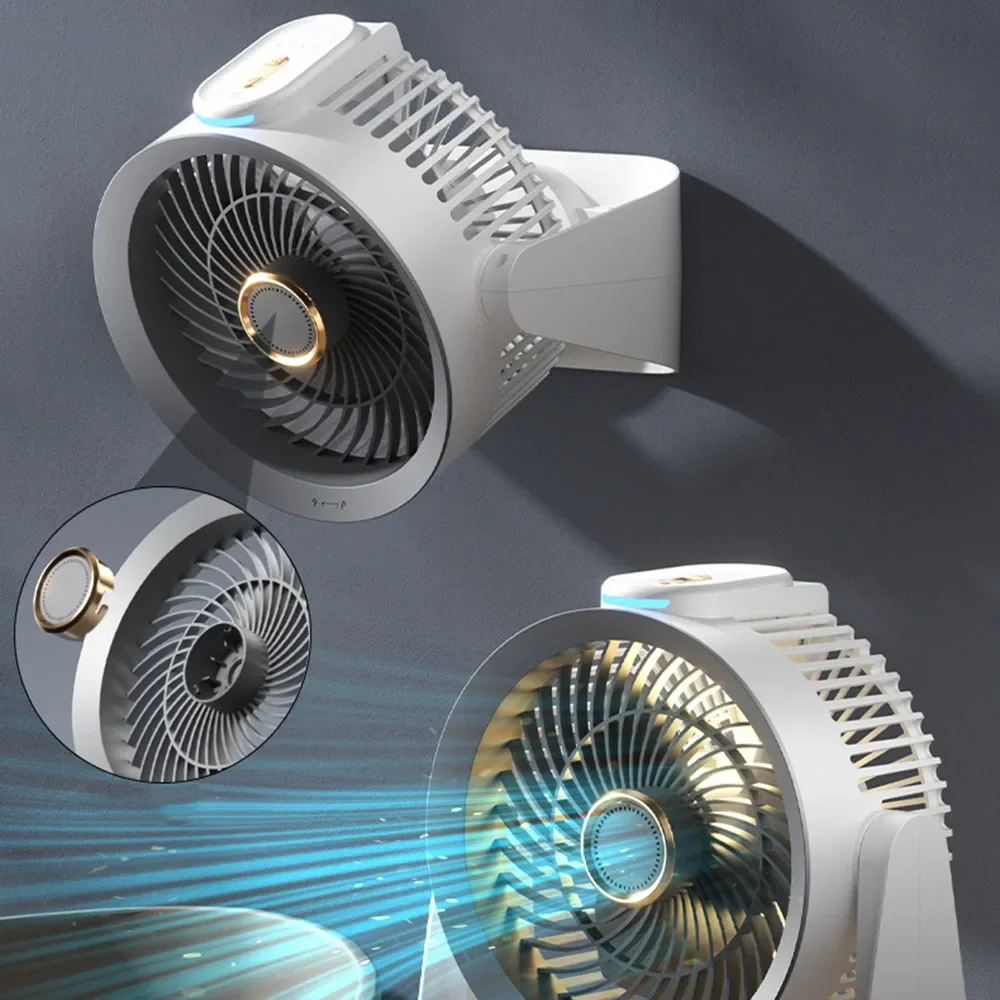 Multifunctional Electric Fan Circulator Wireless Bluetooth-compatible Voice Home Quiet Desktop Wall Ceiling Fan Air Cooler