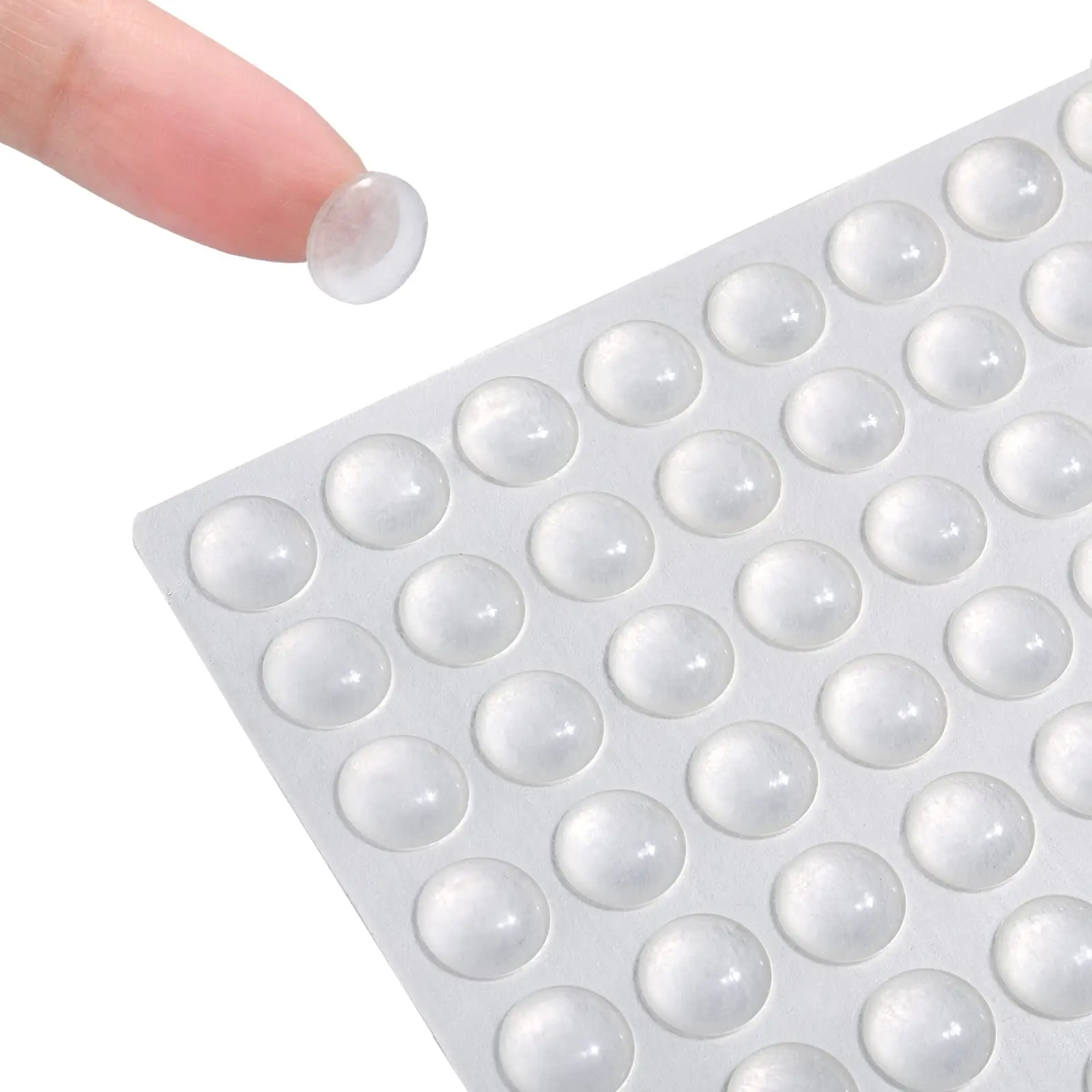 Transparent Silicone Granules Door Handle Sticker Transparent Anti Bump Silicone Cushioning Anti Slip Mat