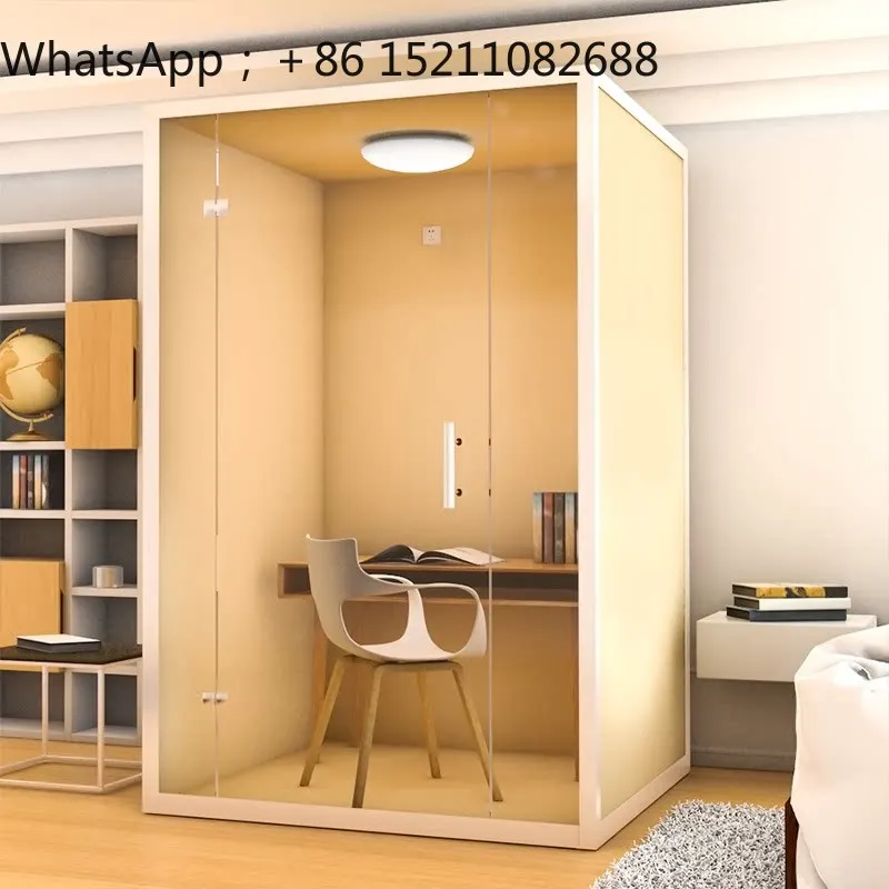 LLY mobile recording studio home live stream indoor live streaming host room transparent glass soundproof meeting room