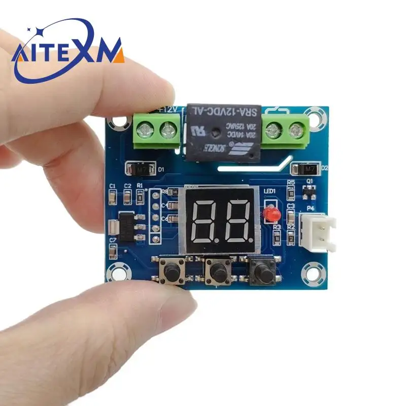 XH-M214 12V Soil Humidity Sensor Controller Irrigation System Automatic Watering Module Digital Display Humidity Controller