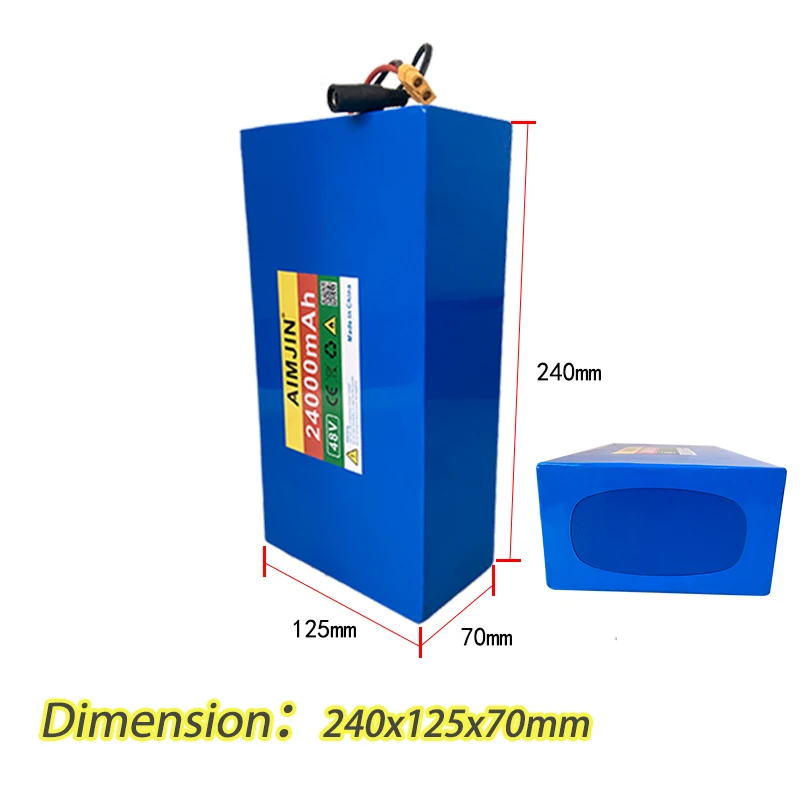 Imagem -05 - Bateria de Lítio 18650 Embutido Inteligente Bms 13s6p 48v 24000mah Adequado