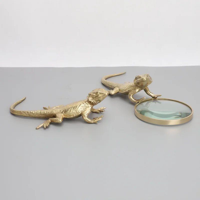 

New Chinese Lizard Magnifying Glass Decoration Model Room Sales Department Bedroom Study Living Room Restaurant Desktop Entrance