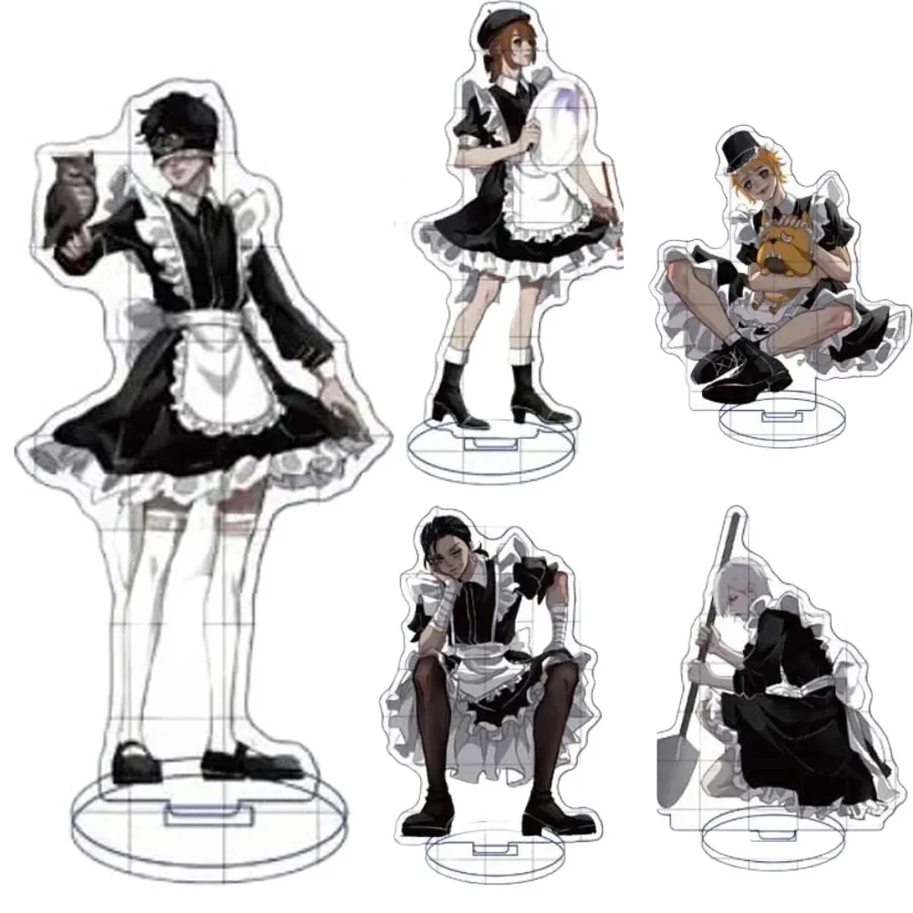Anime Game Peripheral Identity V cartoon Maid Costume Stand Cosplay Fan Gift Commemorative Desktop Bookshelf Table Decoration