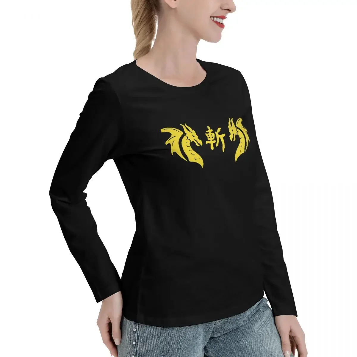 Ninja Brian (Current) Long Sleeve T-Shirts black t shirts shirts graphic tees graphic t-shirts for Women