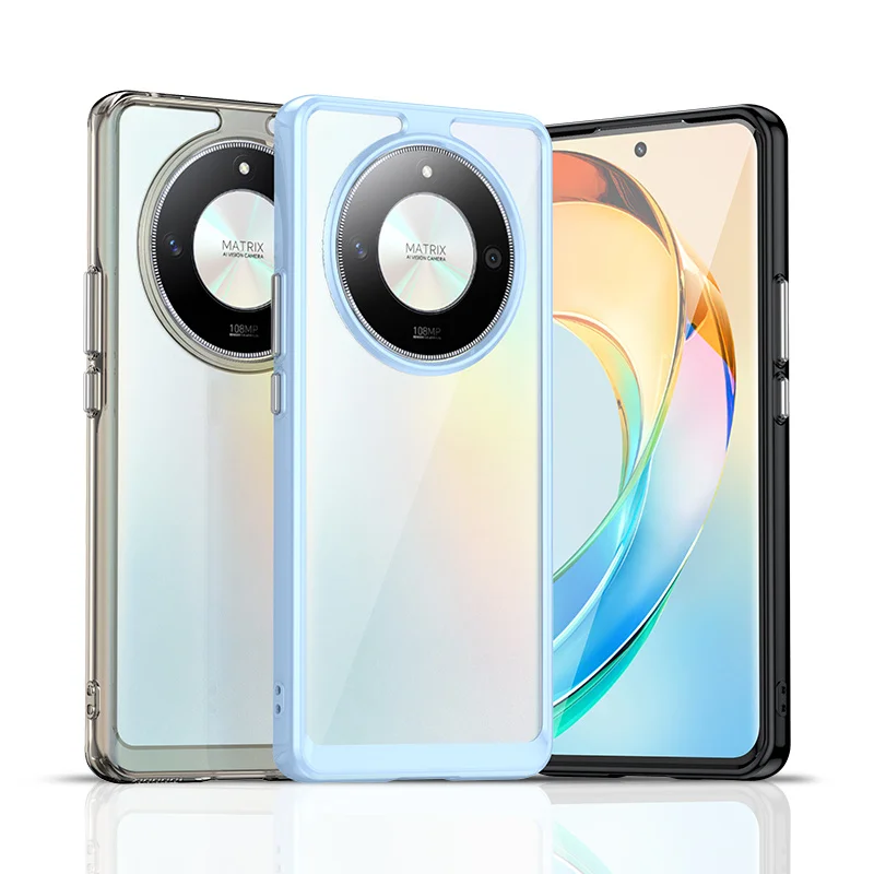 Transparent Shockproof TPU Case for Honor Magic 6 Lite Magic 5 4 Pro X9b X9a X9 5G Protective Cover Frame Funda Coque Capa Shell