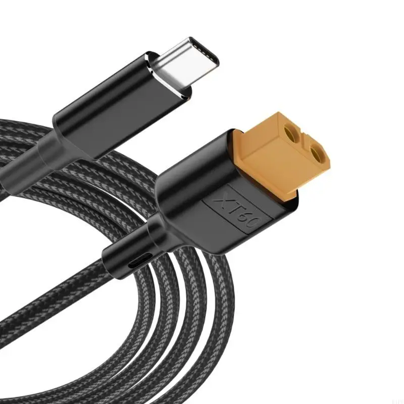 E1PF Multi-Function Type C to XT60 Charging Cord XT60 Cable Replacement Fire-Resistant and Environmentally Friendly
