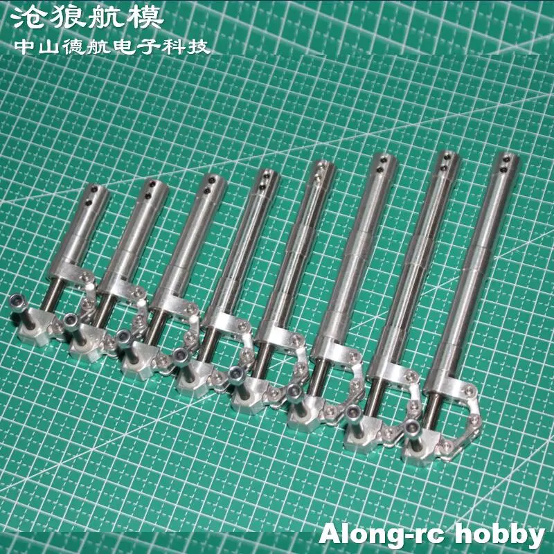 One Pair 70 80 90 to150 160 170mm D4 Main Back Damping Kneeling Landing Gear suitable for 3-6kg DIY Models RC JET EDF Plane Part