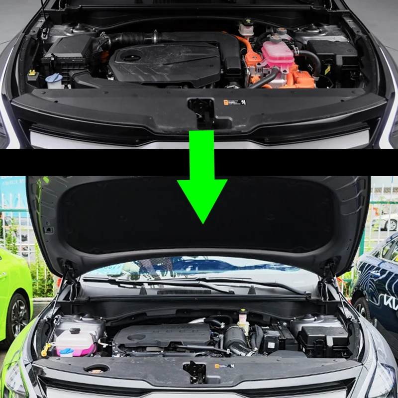 غطاء محرك السيارة الأمامي بونيه رفع دعم البولنديين الدعامات الصدمات قضيب هيدروليكي نوابض الغاز لكيا سبورتاج NQ5 2022 2023 2024 2025