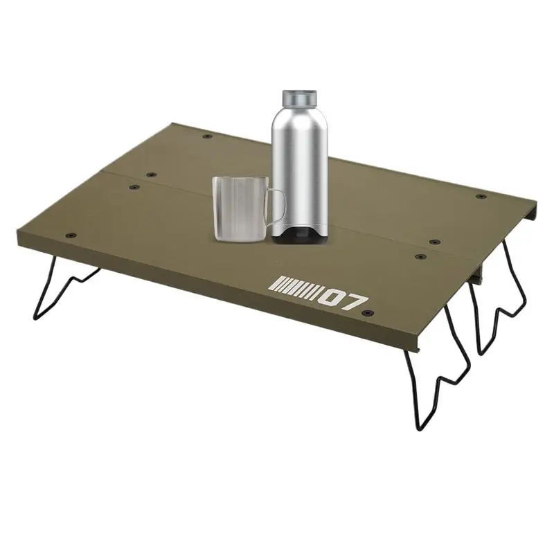 

Foldable Camping Table Aluminum Alloy Camp Folding Table Portable Stable Dining Convenience Furniture Outdoor Use For
