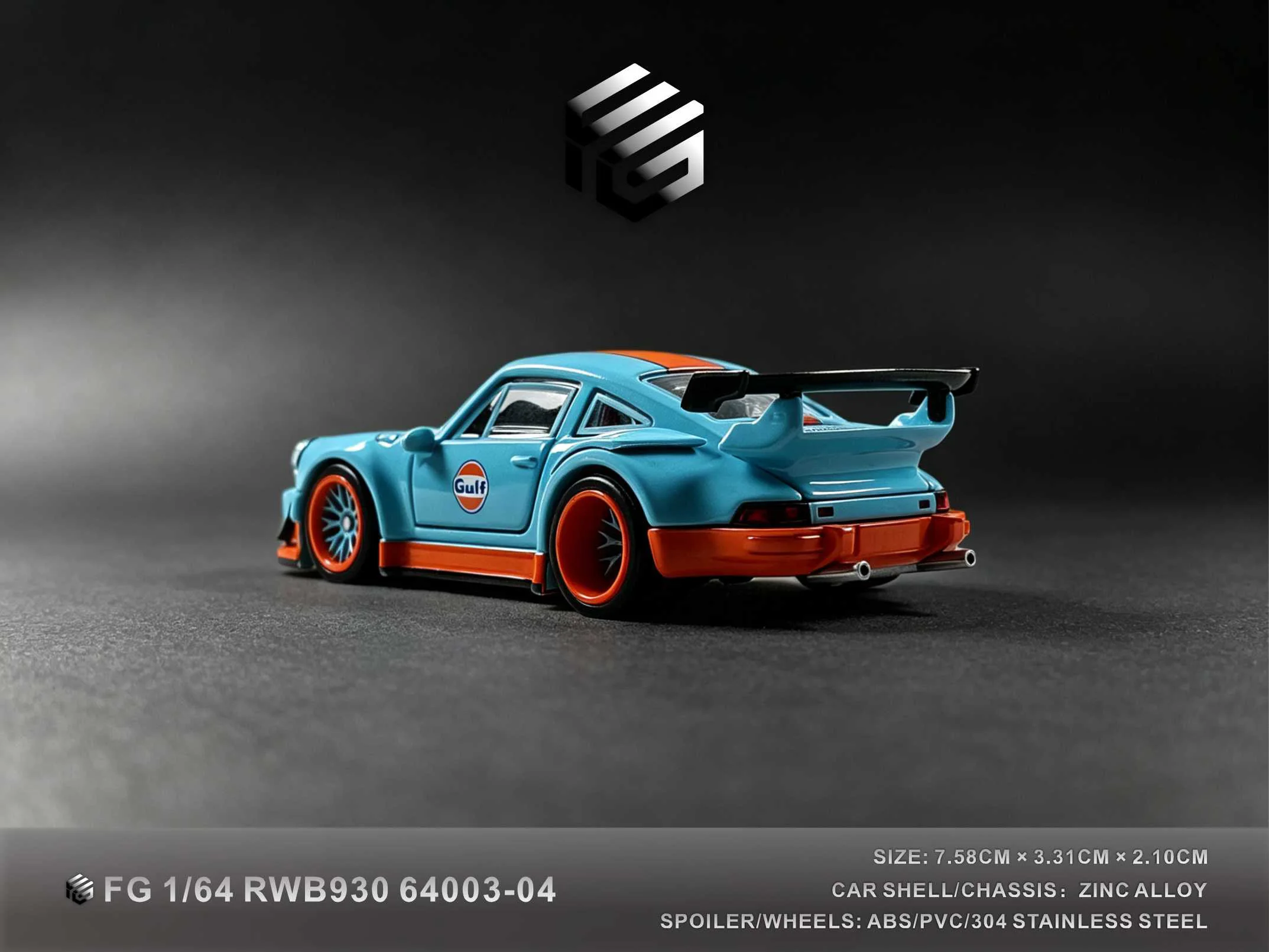 FG 1/64 Adult Collection Alloy Car RWB930 ML720S ML750S (Including Display Box) image 12