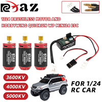 RCXAZ MINI1224 Brushless Motor External Rotation 2s 4000KV 3600KV 5000KV with MINI24 for 1/24 RC crawler axial SCX24