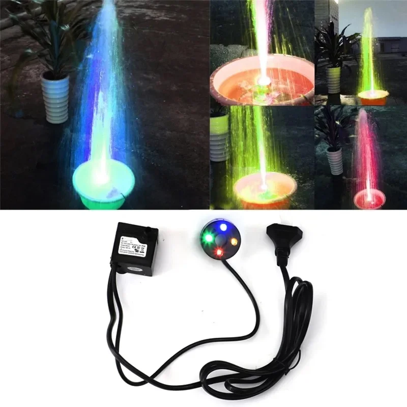 

Аквариум 220 В 3 Вт погружной водяной насос светодиодный аквариум фонтан аквариум пруд