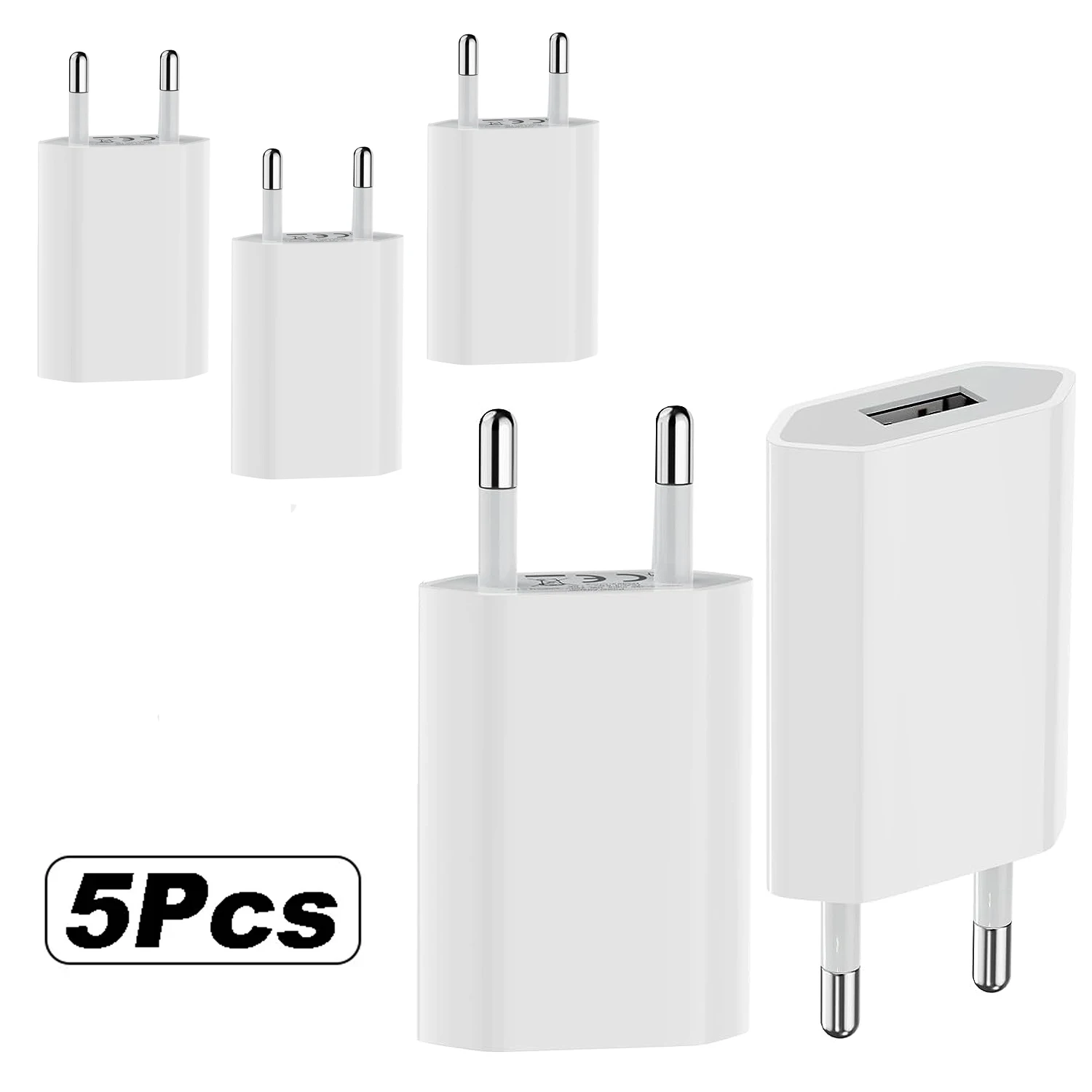 5/1Pcs Universal 5V 1A EU Stecker USB Wand Telefon Ladegerät Für iPhone iPad Samsung Xiaomi redmi Google Huawei Ladegerät Power Adapter