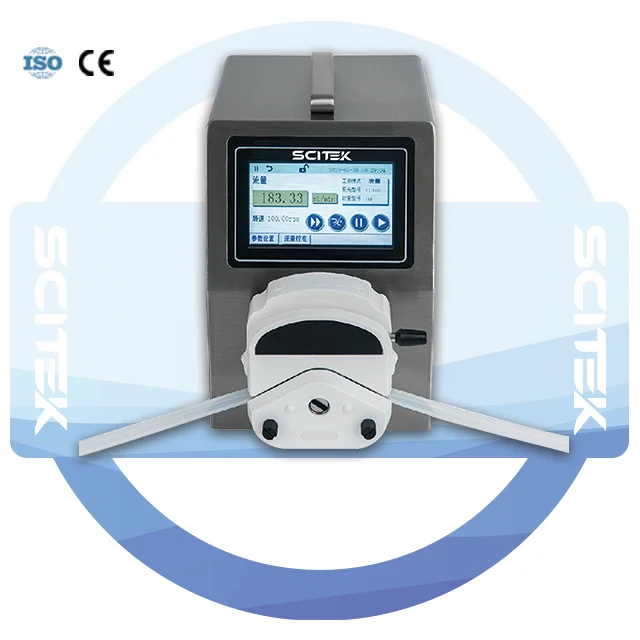 Flow Rate Peristaltic Pump Color Touch Screen 0.01-100rpm Peristaltic Pump