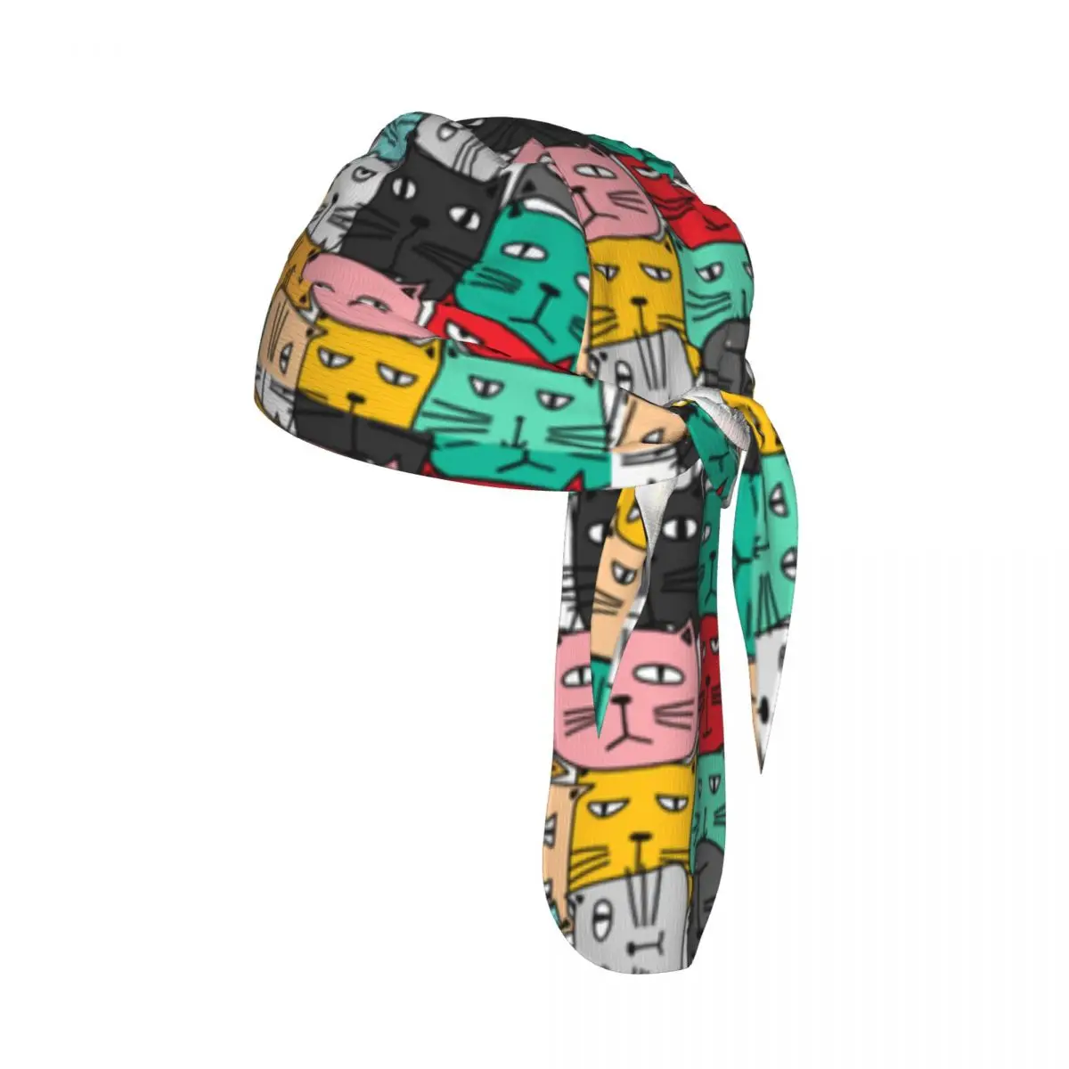 

Cycling Breathable Cycling Headwear Colorful Cats Quick-Dry Bicycle Scarf Cap