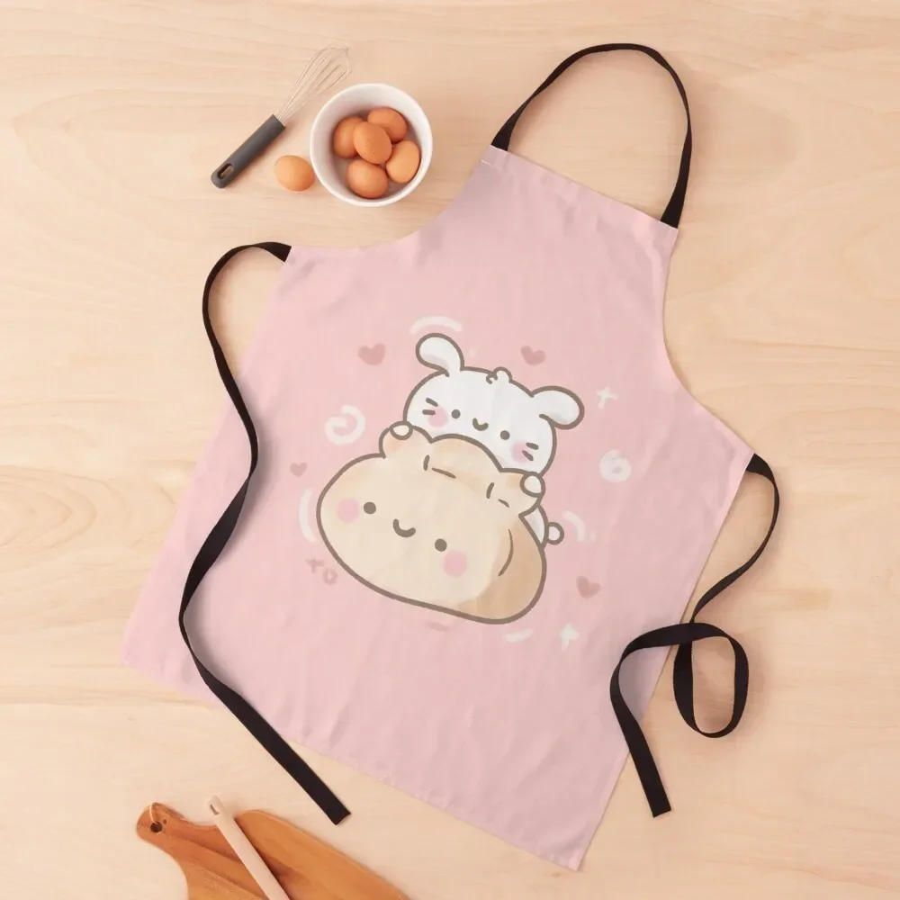 

Bunny Dumpling Apron Children'S Cute Kitchen Things For The Kitchen Kitchen Novel Accessories Apron