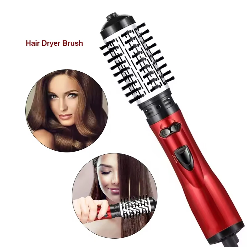 Professional 3-In-1 Hair Dryer Rotating Curly Hair Comb Hot Air Brush Negative Ion Electric Hot Air Comb