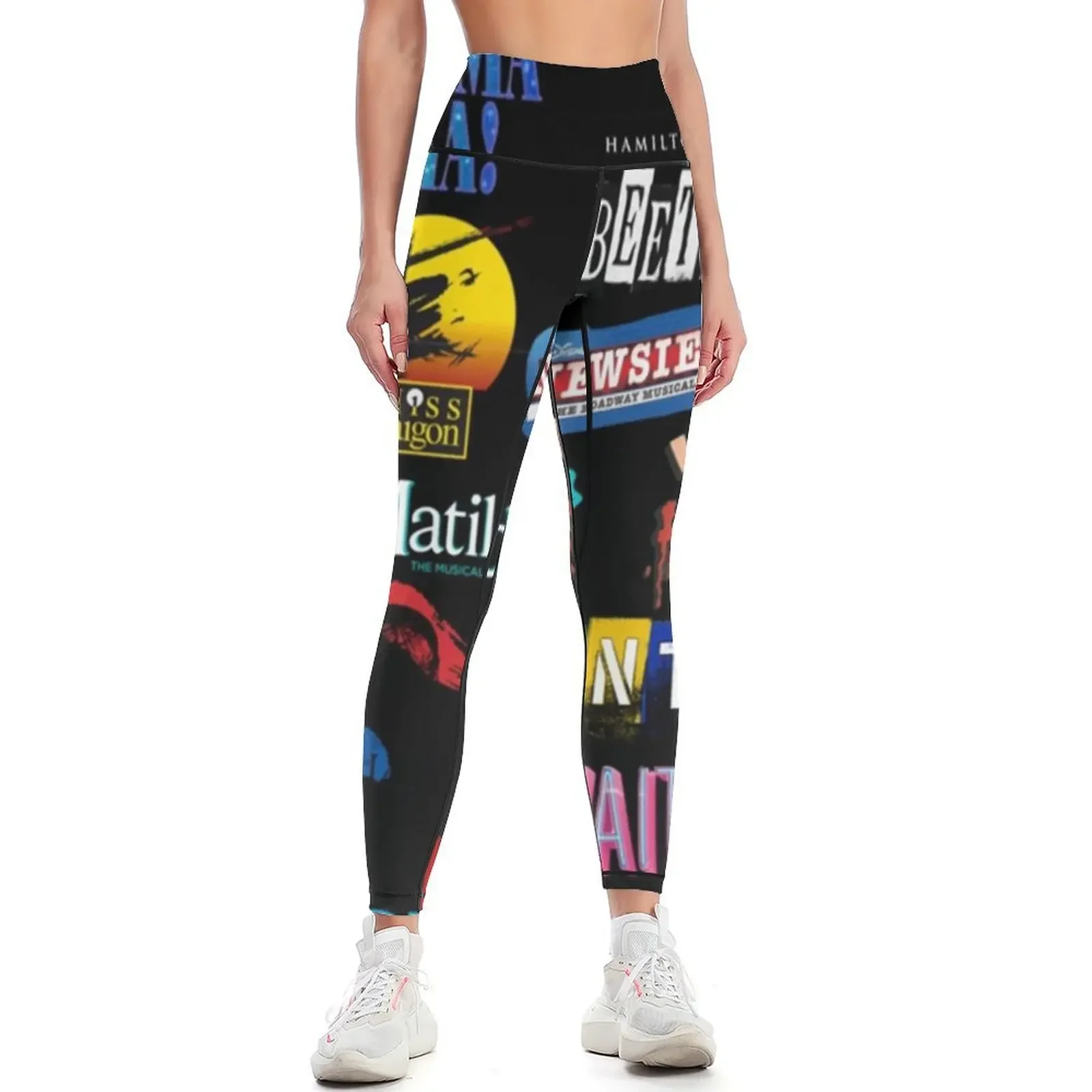 

Musical Theater Sticker Shirt Inspired by Broadway Shows Classic Leggings gym womans for girls Fitness clothing Womens Leggings